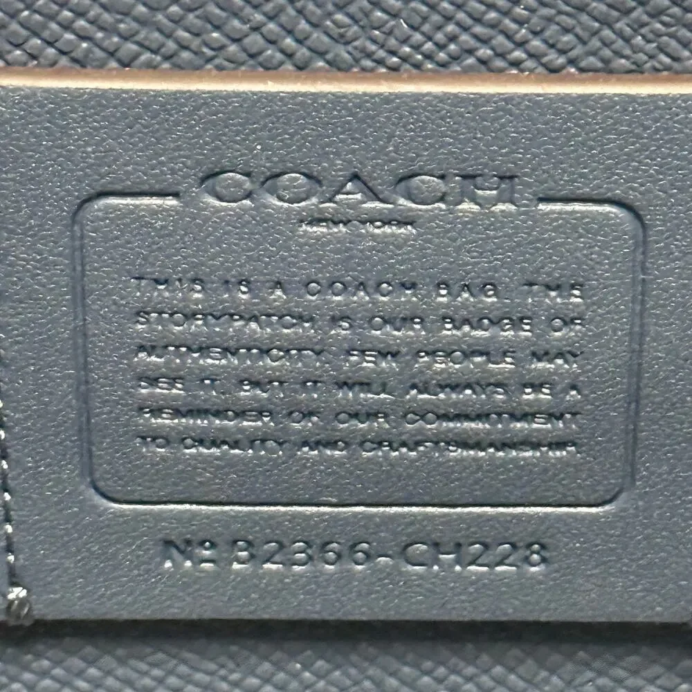 Coach Mollie Tote Bag 25 Signature C Light Blue - Picture 9 of 12